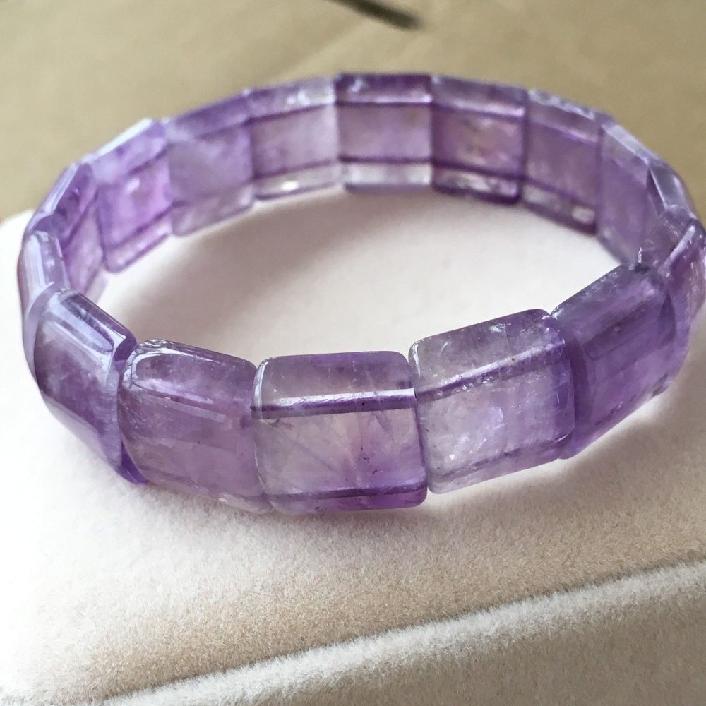 Amethyst Tone Stretch Bracelet